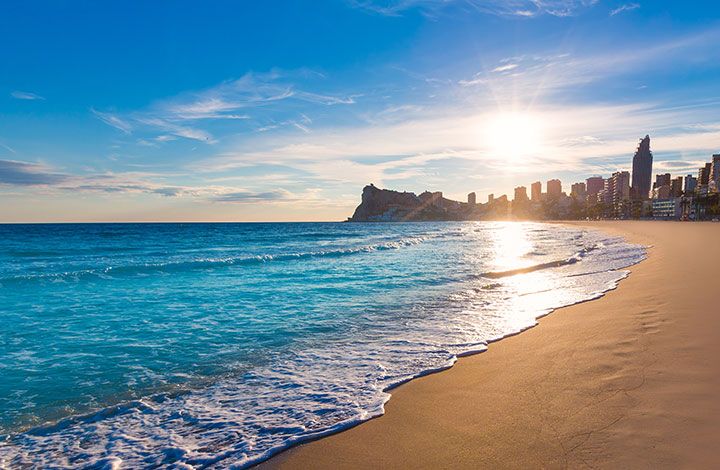 Benidorm beach dental tourism in Spain